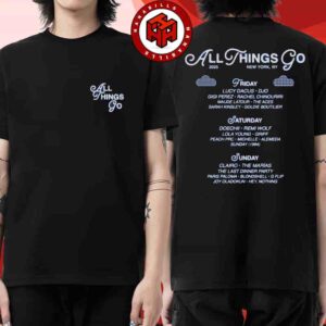 All Things Go Festival 2025 Venue Tee In New York City On Sept 26-28 2025 At Forest Hills Stadium Merch Clouds NYC Lineup Two Sided Unisex T-Shirt