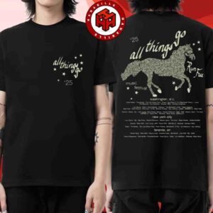 All Things Go Festival 2025 Venue Tee In New York City On Sept 26-28 2025 At Forest Hills Stadium Merch Run Free Lineup Two Sided Unisex T-Shirt
