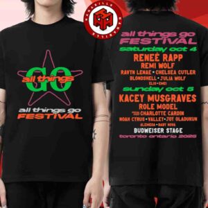 All Things Go Festival 2025 Venue Tee In Toronto ON On Oct 4-5 2025 At Budweiser Stage Merch Star Power Toronto Lineup Two Sided Unisex T-Shirt
