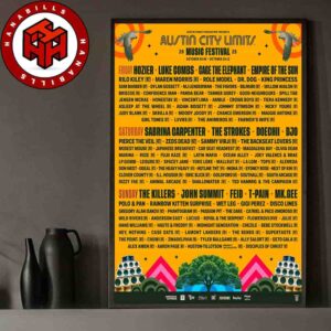Austin City Limits 2025 In Austin TX On October 3-5 And 10-12 2025 At Zilker Park Home Decor Poster Canvas
