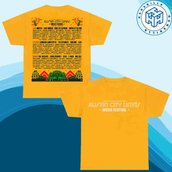 Austin City Limits 2025 In Austin TX On October 3-5 And 10-12 2025 At Zilker Park Two Sided Unisex T-Shirt