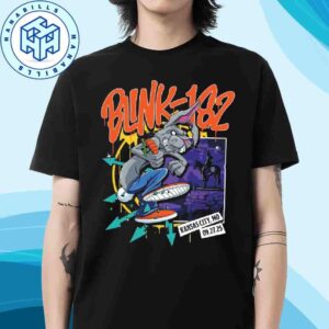 Blink-182 Kansas City 2025 Exclusive City Tee By Alex Tillbrook Live At T-Mobile Center On September 27 Merchandise T-Shirt