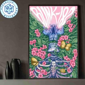 Blink-182 St Louis Missouri 2025 Home Decor Poster Merch Live At Hollywood Casino Amphitheater On September 26 2025