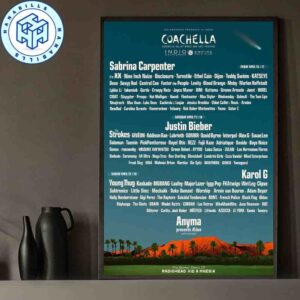 Coachella Valley Music & Arts Festival 2026 Indio California April 10-12 & April 17-19 Home Decor Poster Canvas