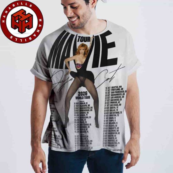 Doja Cat Ma Vie World Tour Dates List 2025 All Over Print Shirt
