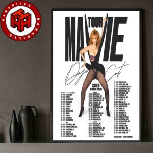 Doja Cat Ma Vie World Tour Dates List 2025 Home Decor Poster Canvas