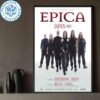 Epica Asia Japand And China Tour 2025 Dates List Home Decor Poster Canvas