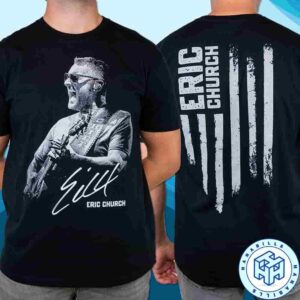 Eric Church Free The Machine Tour 2025-26 Icon Photo Two Sided Unisex T-Shirt