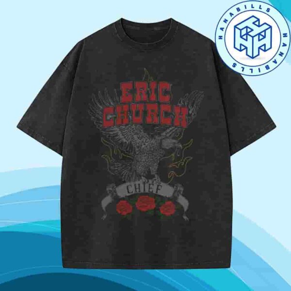 Eric Church Vintage Wash Black Eagle T-Shirt