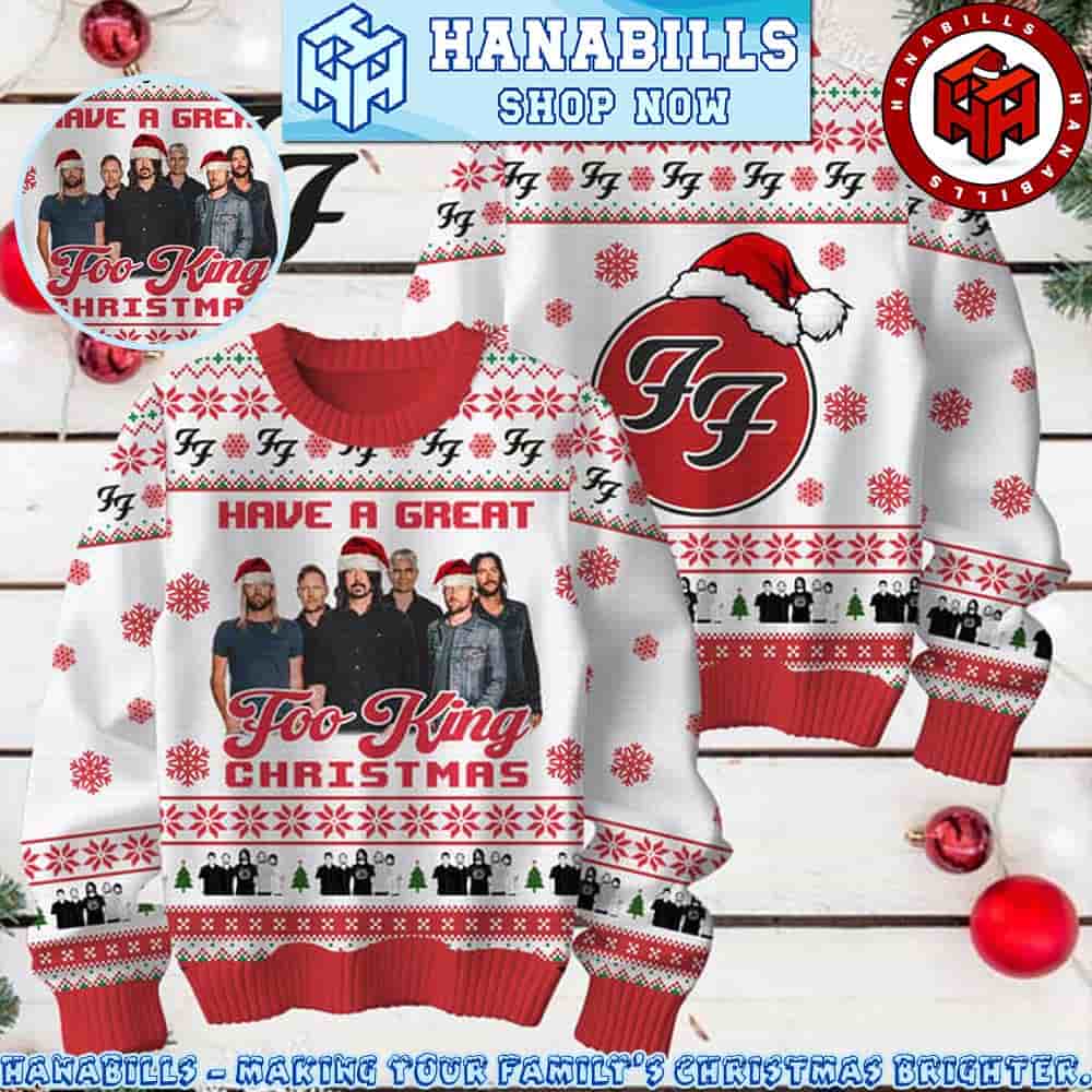 Foo Fighters Have A Great Foo King Christmas Gift Ugly Sweater Family Memories