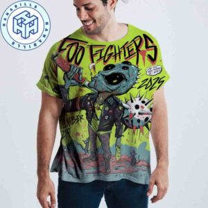 Foo Fighters Washington DC Concert Poster On September 21 2025 Black Cat All Over Print 3D Shirt