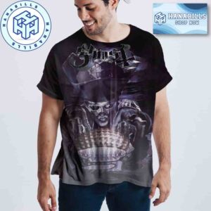 Ghost Mexico MX Skeletour World Tour 2025 Concert Poster Palacio De Los Deportes September All Over Print Shirt