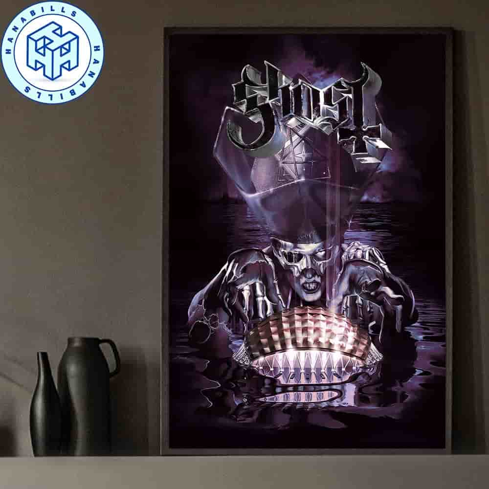Ghost Mexico MX Skeletour World Tour 2025 Concert Poster Palacio De Los Deportes September Home Decor Poster Canvas