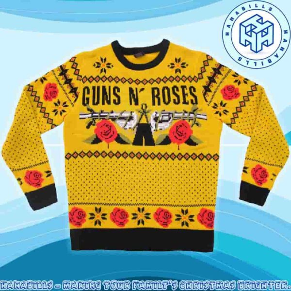 Guns N Roses Bang Bang Bloom Bloom Family Memories And Christmas Gift Ugly Sweater