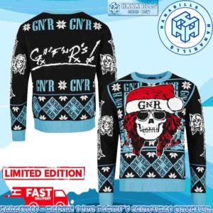 Guns N Roses Skull Santa Family Memories And Christmas Gift Ugly Sweater