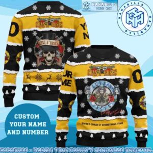 Guns N Roses Sweet Child O’ Christmas Time Family Memories And Christmas Gift Ugly Sweater
