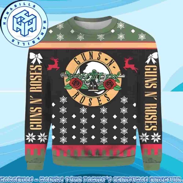 Guns N Roses Welcome to the Cozy Jungle Family Memories And Christmas Gift Ugly Sweater