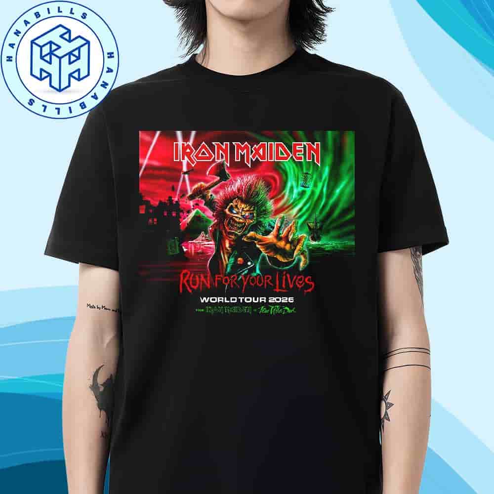Iron Maiden The Run For Your Lives World Tour Returns To Europe And Beyond In 2026 Unisex T-Shirt