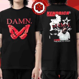Kendrick Lamar Grand National Tour Mexico City 2025 Event Tee At Estadio GNP Seguros On Sept 23rd 2025 Two Sided Unisex T-Shirt