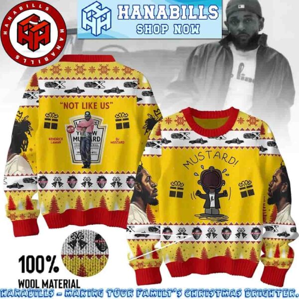 Kendrick Lamar Mustard Not Like Us Not Enough Christmas Gifts Ugly Sweater For Family And Friend