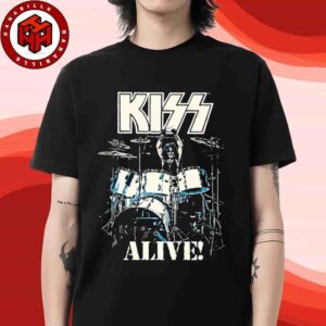 Kiss Celeb Alive Album Anniversary 50 Years Merch The Catman Alive Merchandise Unisex T-Shirt