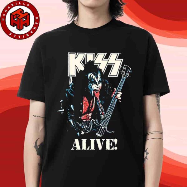 Kiss Celeb Alive Album Anniversary 50 Years Merch The Demon Alive Merchandise Unisex T-Shirt