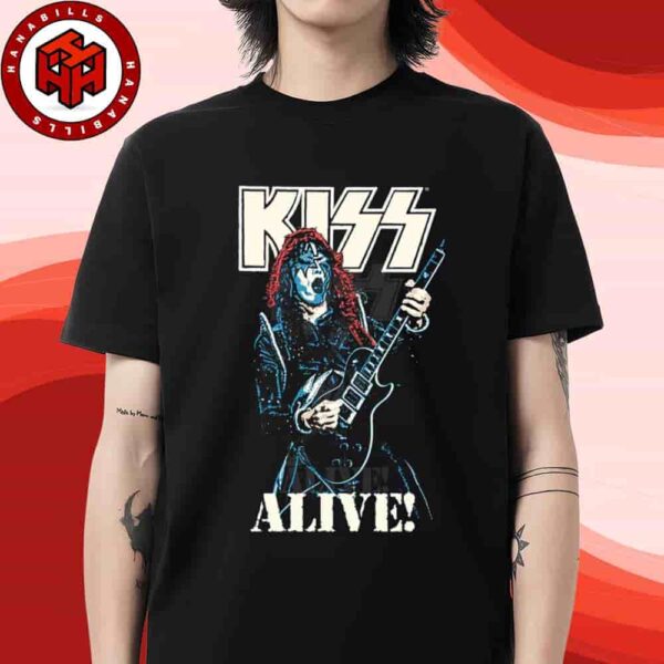 Kiss Celeb Alive Album Anniversary 50 Years Merch The Spaceman Alive Merchandise Unisex T-Shirt