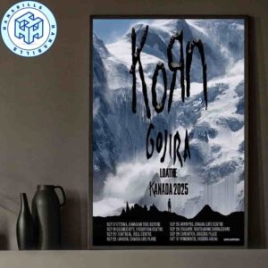 Korn Kanada 2025 Canada Tour Dates And Full Schedule Home Decor Poster Canvas