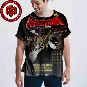 Lil Wayne 10th Anniversary Lil Weezyana Fest 2025 In New Orleans LA On November 1st 2025 In Smoothie King Center All Over Print Shirt
