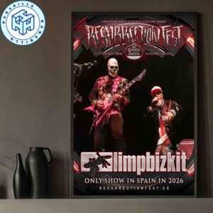 Limp Bizkit Will Headline Resurrection Fest Eg 2026 Viveiro Spain On July 1 2 3 4 2 Home Decor Poster Canvas