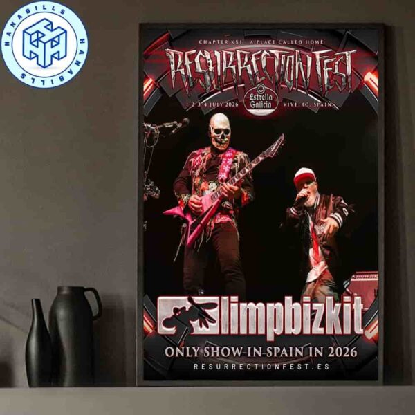 Limp Bizkit Will Headline Resurrection Fest Eg 2026 Viveiro Spain On July 1 2 3 4 2 Home Decor Poster Canvas