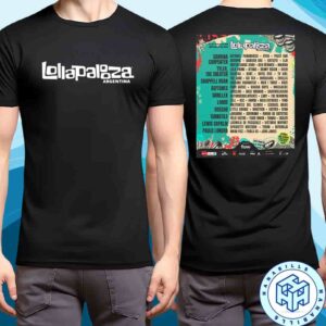 Lollapalooza Argentina Hipodromo de San Isidro 13 14 y 15 2026 de Marzo Two Sided Unisex T-Shirt