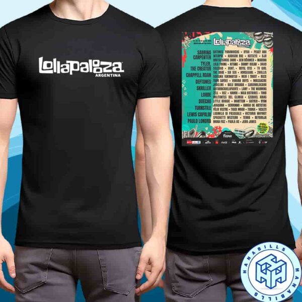 Lollapalooza Argentina Hipodromo de San Isidro 13 14 y 15 2026 de Marzo Two Sided Unisex T-Shirt