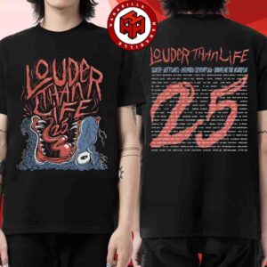Louder Than Life Festival Full Lineup 2025 Event Tee In Louisville KY On Sept 18-21 Merch Bark Louder Two Sided Unisex T-Shirt