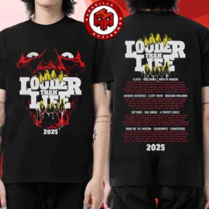 Louder Than Life Festival Full Lineup 2025 Event Tee In Louisville KY On Sept 18-21 Merch Bite Force Two Sided Unisex T-Shirt