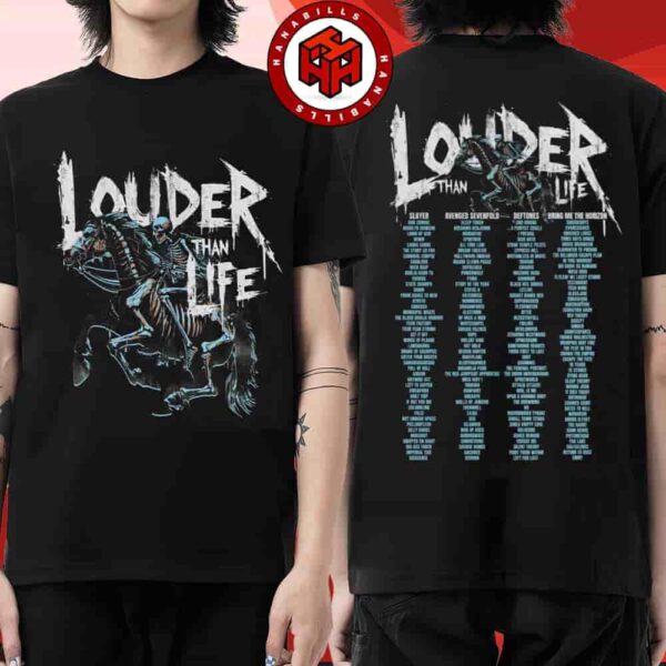 Louder Than Life Festival Full Lineup 2025 Event Tee In Louisville KY On Sept 18-21 Merch Final Ride Two Sided Unisex T-Shirt