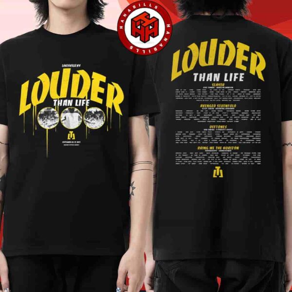 Louder Than Life Festival Full Lineup 2025 Event Tee In Louisville KY On Sept 18-21 Merch Thrasher Two Sided Unisex T-Shirt