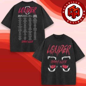 Louder Than Life Festival Full Lineup 2025 Event Tee In Louisville KY On Sept 18-21 Merch White Teeth Washed T-Shirt