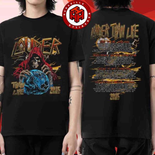 Louder Than Life Festival Full Lineup 2025 Event Tee In Louisville KY On Sept 18-21 Merch World Destruction Two Sided Unisex T-Shirt