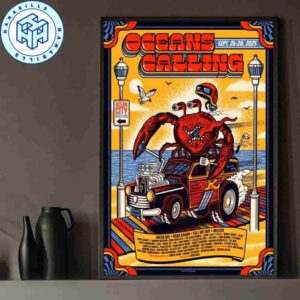Oceans Calling Festival 2025 Sep 26-28 Ocean City Lineup Home Decor Poster Canvas