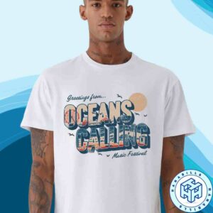 Oceans Calling Festival 2025 Sep 26-28 Ocean City Maryland Postcard Art Work Merchandsie T-Shirt