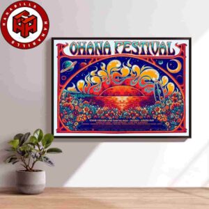 Official Ohana Festival 2025 Poster Doheny State Beach Dana Point CA On Sept 26-27-28 Lineup Home Decor Poster Canvas