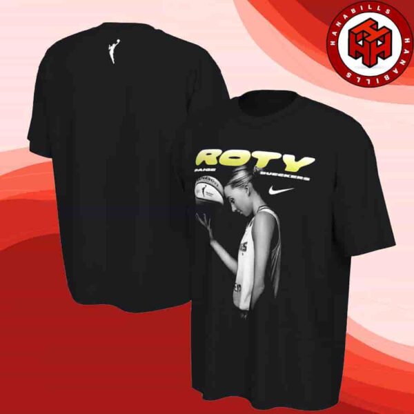 Paige Bueckers Dallas Wings Nike Black 2025 WNBA Rookie Of The Year Merch Two Sided Unisex T-Shirt