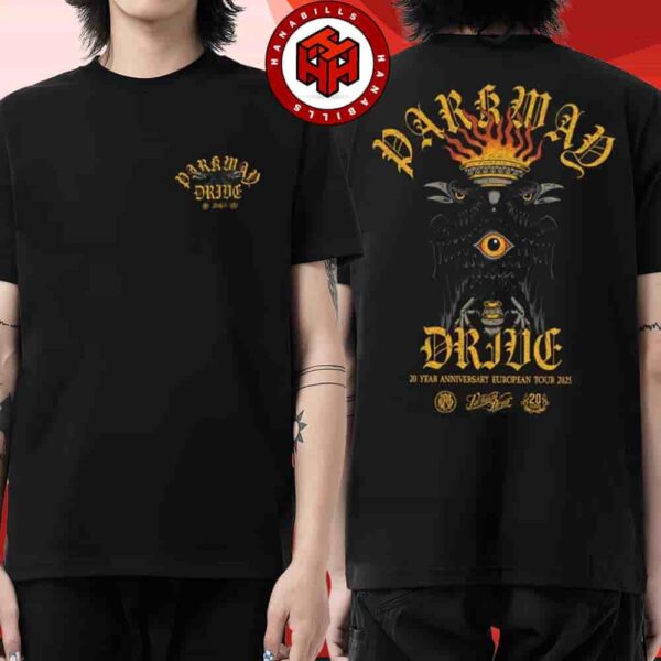 Parkway Drive x Metal Hammer 20 Year Anniversary European Tour 2025 Merch Two Sided Unisex T-Shirt