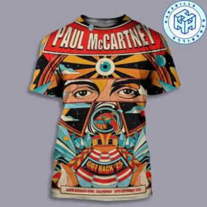 Paul McCartney Got Back Tour 2025 California At Santa Barbara Bowl On Sept 26th All Over Print Shirt