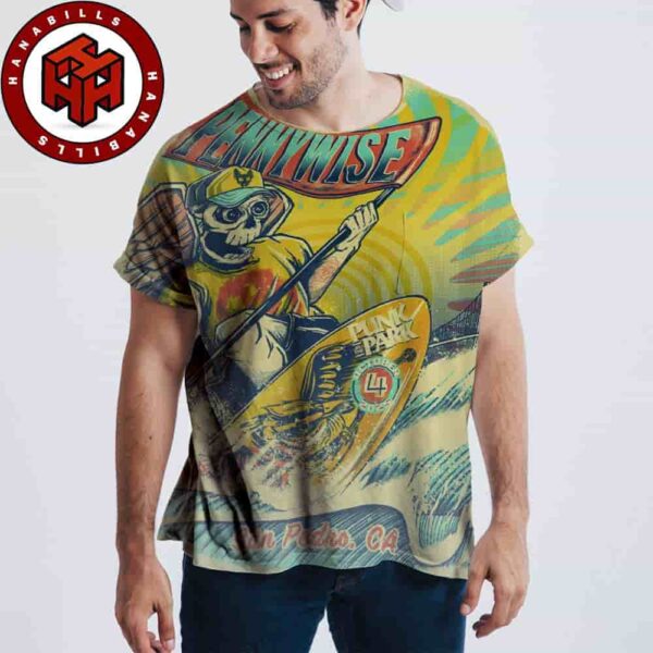 Pennywise Punk In The Park Festival 2025 Concert Poster In San Pedro CA On Oct 4th 2025 All Over Print Shirt