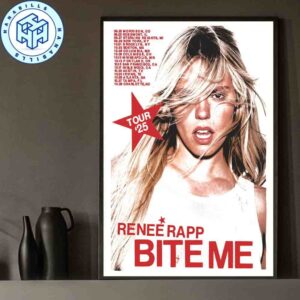 Renee Rapp Bite Me Tour Dates List 2025 Home Decor Poster Canvas