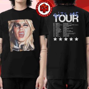 Renee Rapp Bite Me Tour Dates List 2025 Merch Black Photo Tee Version Print Two Sided Unisex T-Shirt