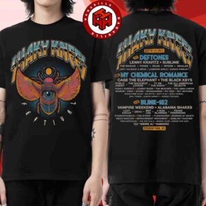 Shaky Knees Festival 2025 Event Tee At Piedmont Park In Atlanta GA On Sep 19-21 2025 Merch Beetle Lineup Two Sided Unisex T-Shirt