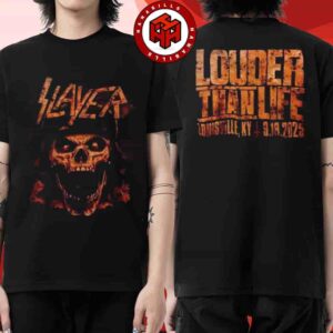 Slayer Louder Than Life Festival 2025 Exclusive Tee In Louisville KY On Sept 18-21 Merch Two Sided Unisex T-Shirt